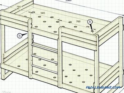 Ako urobiť poschodovú posteľ to urobiť sami