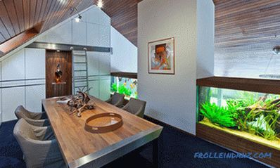 Akvárium v ​​interiéri bytu alebo domu