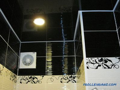 Dizajn strečových stropov v kúpeľni