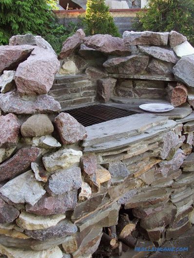 Kamenný gril s vlastnými rukami - stavba grilu z kameňa