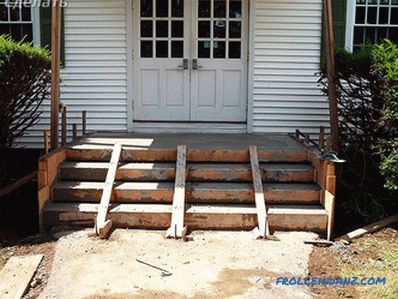 Ako urobiť konkrétnu verandu - inštrukcie krok za krokom