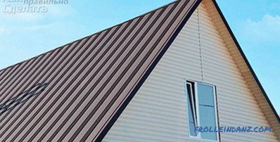 Ako pokryť strechu železom - montáž kovovej strechy + foto