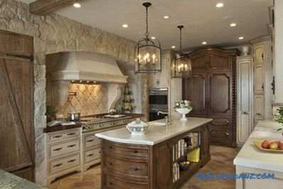 Kameň v interiéri kuchyne - myšlienka dokončenia kuchyne s dekoratívnym kameňom