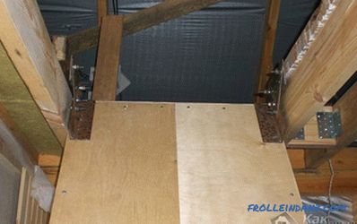 Podkrovné schody vlastnými rukami - rebrík do podkrovia