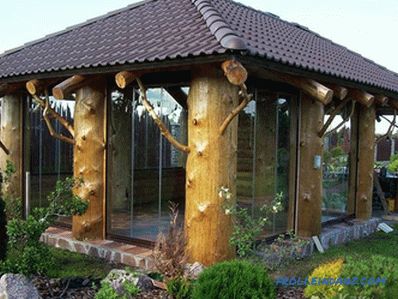 Záhradný altán z dreva (+ diagramy, fotografie)