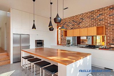 Konštrukcia stien v kuchyni - podrobne o dizajne kuchynskej steny + foto