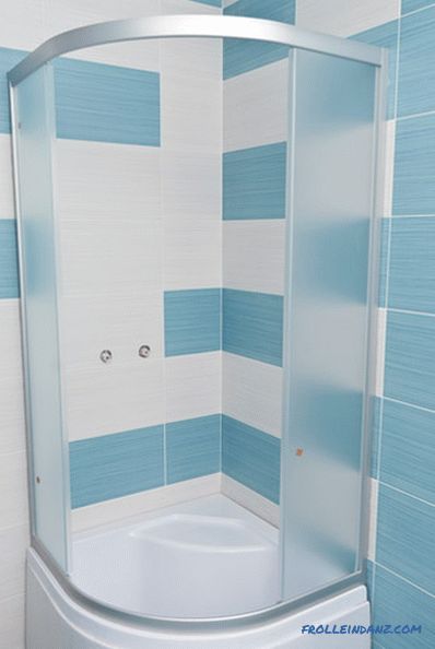 Inštalácia sprchovacieho kúta - podrobné pokyny + fotky