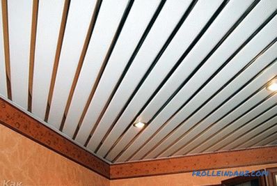 DIY hliníkový strop - inštalácia roštových stropov