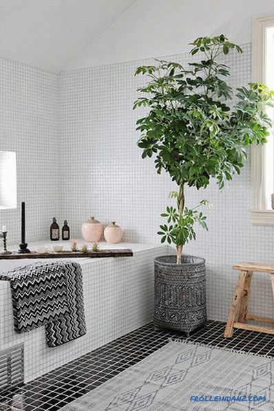 Škandinávsky štýl kúpeľne - pravidlá dizajnu a fotografické nápady