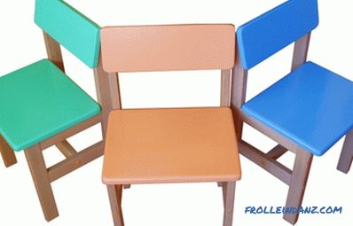 Detská stolička si to urobte sami: materiál, montáž
