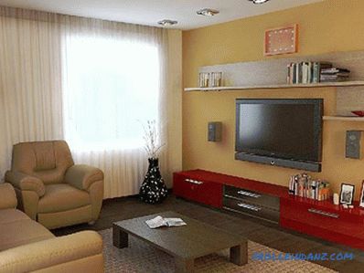 Fotografie interiérov obývacej izby v byte