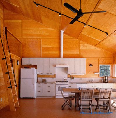 Ako sheathe strop v drevenom dome - najlepšie riešenie