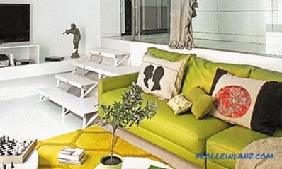 Pistáciová farba v interiéri - kuchyňa, obývacia izba alebo spálňa a kombinácia s inými farbami