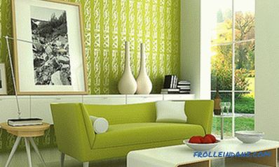 Pistáciová farba v interiéri - kuchyňa, obývacia izba alebo spálňa a kombinácia s inými farbami
