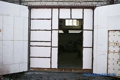 Ako izolovať garážové vráta vlastnými rukami + foto
