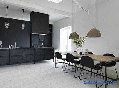 Škandinávsky štýl kuchyne - ako vytvoriť interiérový dizajn, 70 fotografických nápadov