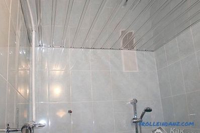 Ako urobiť zavesený strop v kúpeľni