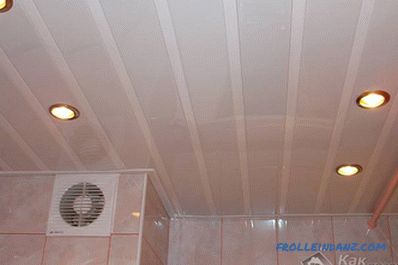 Ako urobiť zavesený strop v kúpeľni