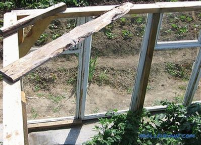 Ako urobiť skleník okenných rámov