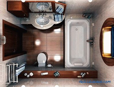 Malý interiér kúpeľne - dizajn kúpeľne